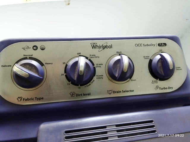whirlpool wahing machine 7.kg - 2/7
