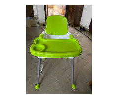 ANTILOP Highchair with safety belt, green/white-colour - Image 1/3
