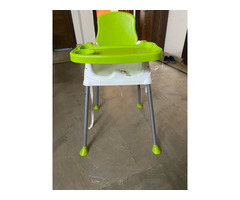 ANTILOP Highchair with safety belt, green/white-colour - Image 2/3