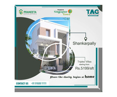 4BHK Villas in Shankarpally | Praneetha Singapur Town | Tag Projects - Image 1/2