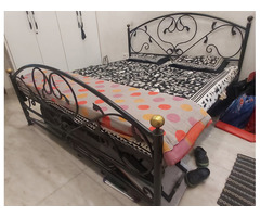 Iron Bed (New Condition) Heavy Metal + Plywood + Mattress - Image 3/5
