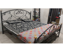 Iron Bed (New Condition) Heavy Metal + Plywood + Mattress - Image 5/5