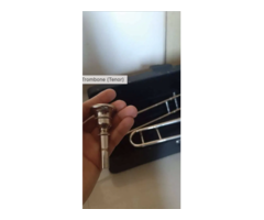 Tenor trombone (with clean Mouthpiece and outer protective case ) - Image 2/2