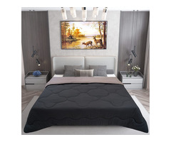 Dream Care Microfiber Reversible AC Comforter (Grey, Dark Grey) - Image 2/2