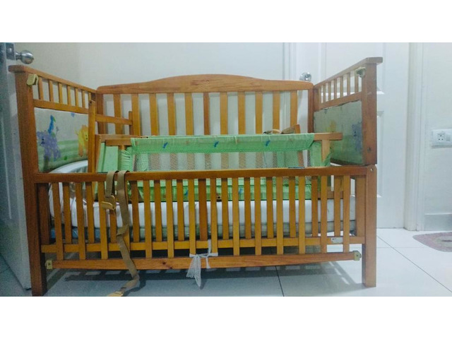 2 in 1 Baby cot and Cradle (New born - 5 yrs) - 1/3