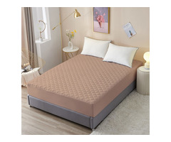 DREAM CARE Sapphire Quilted Single Bed Mattress Protector Beige - Image 2/2
