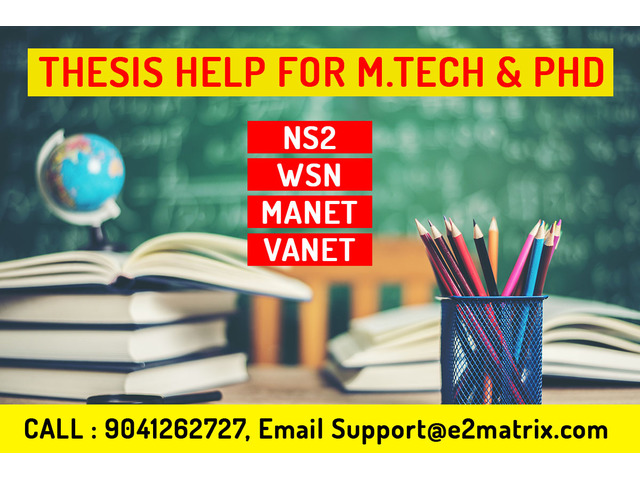 Thesis Help in NS2, WSN, MANET, VANET for Masters (M.Tech) and PhD Students - 1/2