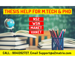 Thesis Help in NS2, WSN, MANET, VANET for Masters (M.Tech) and PhD Students - Image 1/2