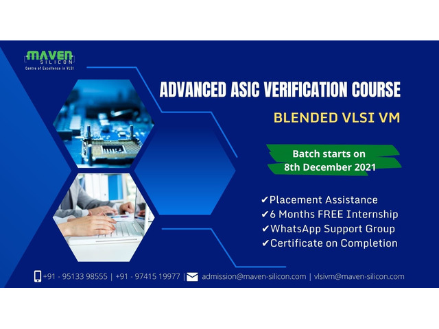 Blended Advanced ASIC Verification Course (Blended VLSI VM) – December 2021 - 1/1