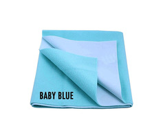 DREAM CARE Waterproof & Washable Baby Blue Baby Dry Sheet - Image 1/2