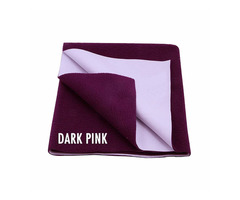 DREAM CARE Waterproof & Washable Dark Pink Baby Dry Sheet - Image 1/2