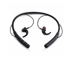 iBall EarWear Base BT 5.0 Neckband Earphone with Mic and 12 Hours Battery Life (Black) - Image 1/2