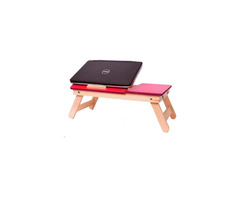 Dazzy Wooden Laptop Table / Study Table Wood Portable Laptop Table - Image 1/6
