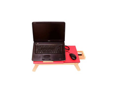 Dazzy Wooden Laptop Table / Study Table Wood Portable Laptop Table - Image 3/6
