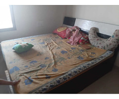Wardrobe and Bed with Mattress - Image 1/4