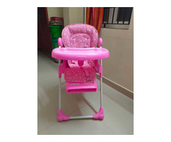 Babyhug high chair pink colour - Image 2/6