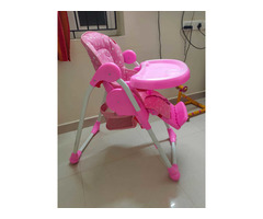 Babyhug high chair pink colour - Image 3/6