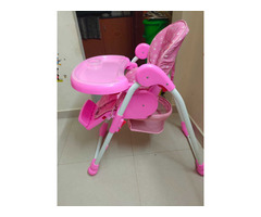 Babyhug high chair pink colour - Image 6/6