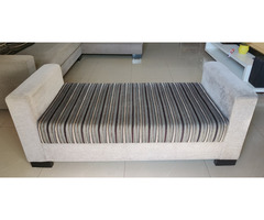 L shape 3 seater sofa with Lounger + 2 seater bench sofa - Image 7/7