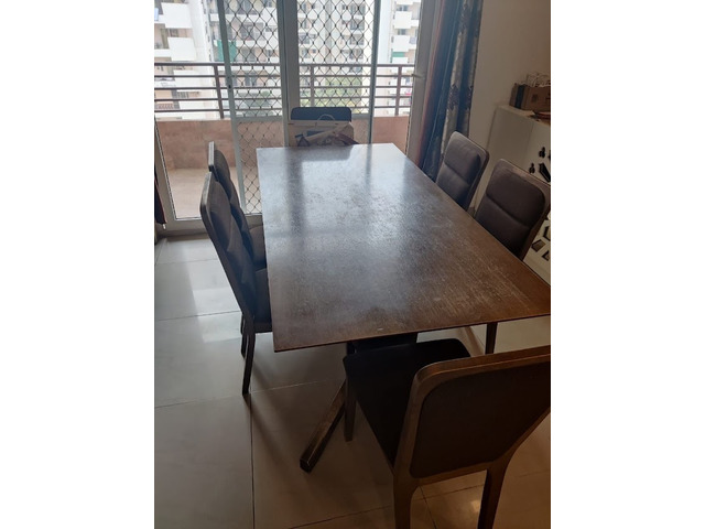 Dinning Table with Six Chairs - 1/3