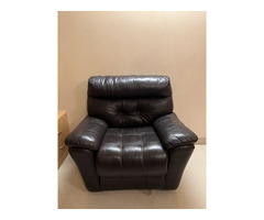 Imported Original '@Home' Leather Sofa Set - Image 4/4