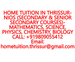 HOME TUITION IN AGALAD for ICSE, ISC, CBSE, NIOS, STATE BOARD- MATHEMATICS, PHYSICS, CHEMISTRY - Image 4/10