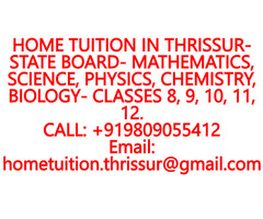 HOME TUITION IN AGALAD for ICSE, ISC, CBSE, NIOS, STATE BOARD- MATHEMATICS, PHYSICS, CHEMISTRY - Image 5/10