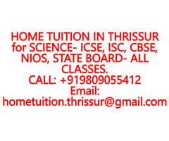 HOME TUITION IN AGALAD for ICSE, ISC, CBSE, NIOS, STATE BOARD- MATHEMATICS, PHYSICS, CHEMISTRY - Image 8/10