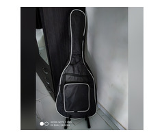 Jimm Black Acoustic Guitar With Bag And Stand - Image 3/3