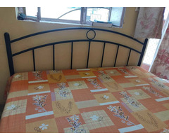 Wrought iron Queen size bed with mattress - Image 2/2