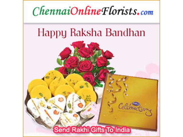Buy Rakhi and Dry Fruits Combo for Brother in Chennai - 1/9