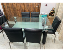 Modern looking 6 seater dining table & 3+1+1 sofa set - Image 3/9