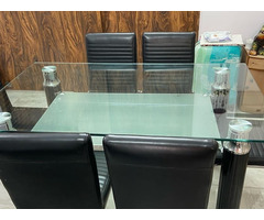 Modern looking 6 seater dining table & 3+1+1 sofa set - Image 5/9