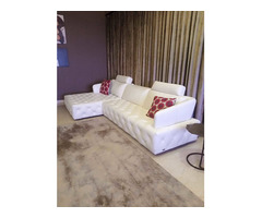 White leather sofa - Image 2/7