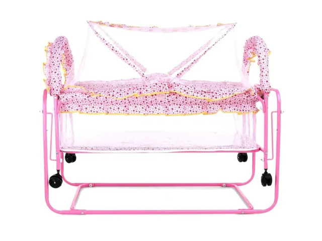 Lightweight Cradle with Mosquito Net - Pink - 3/10