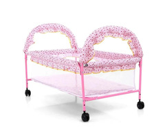 Lightweight Cradle with Mosquito Net - Pink - Image 4/10