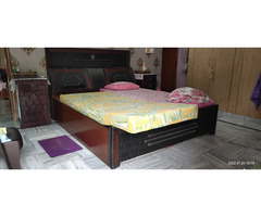 Double bed with mattress in good condition - Image 4/5