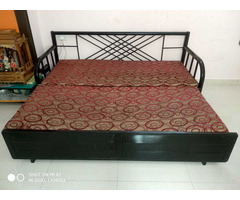 Iron sofa cum bed with storage - Image 3/10