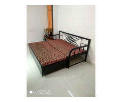 Iron sofa cum bed with storage - Image 4/10
