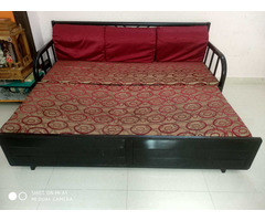 Iron sofa cum bed with storage - Image 6/10
