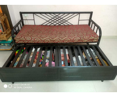 Iron sofa cum bed with storage - Image 9/10