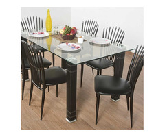 6 seater dining table set and 5 seater L shaped sofa - Image 1/3