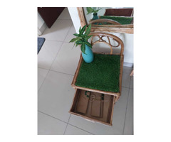 Selling our one year old cane bed / side table and 2 mirrors - Image 6/8