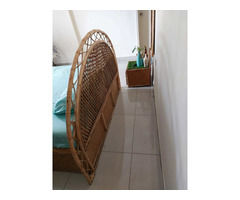 Selling our one year old cane bed / side table and 2 mirrors - Image 7/8