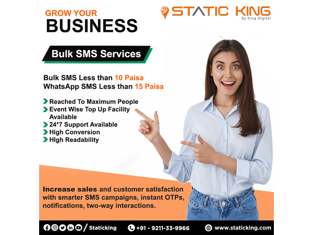 Best Bulk SMS service provider in Delhi - 1/3