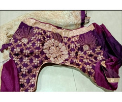 Wine colour Lengha , next to new - Image 1/2