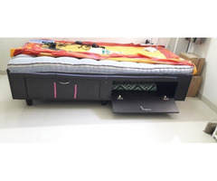 Single bed with internal storage and mattress - Image 1/2