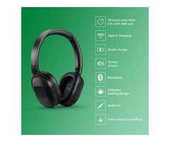 Philips Bluetooth Wireless Over Ear Headphones - Image 1/3