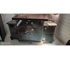 TV trolley with storage space and cabinet - Image 3/9