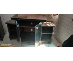 TV trolley with storage space and cabinet - Image 6/9